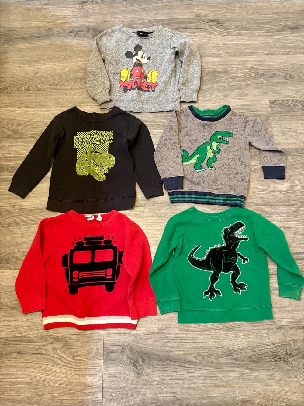 Toddler Boys Sweatshirt Bundle Lot of 5 | Sizes 2T–4T